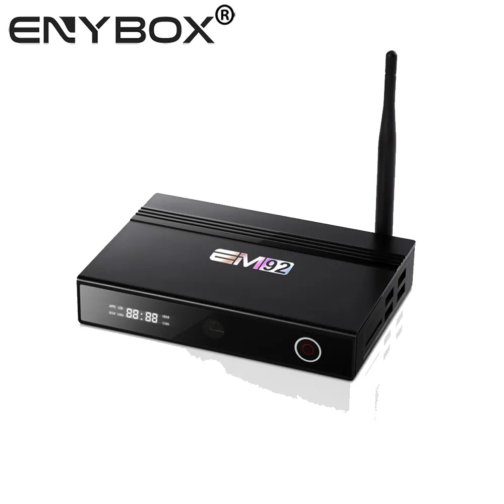 External antenna android tv box EM92 Dual WIFI 5G amlogic s912 firmware update online