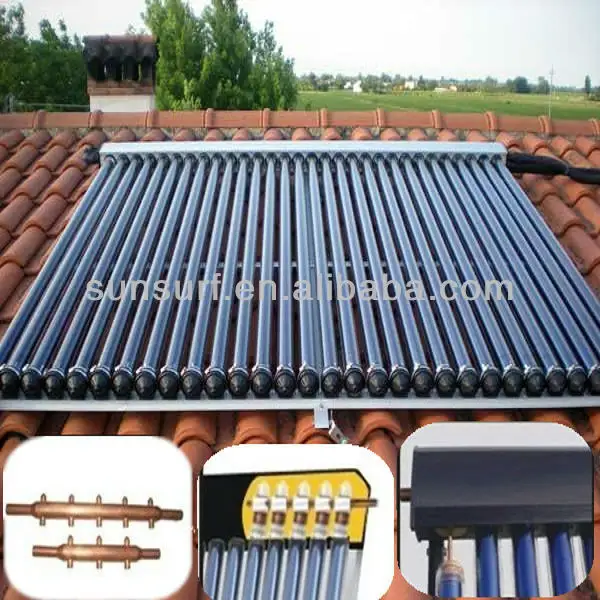 Sunsurf sc-c01 srcc Keymark vakum tüpü en verimli güneş panelleri ısı borusu