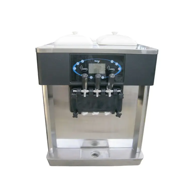 Buona macchina per gelato Soft in vendita macchina per la produzione di gelato soft da tavolo 3 gusti 2 cilindri HM706