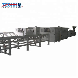 木製プラスチック複合製品製造機/PVC <span class=keywords><strong>PE</strong></span> PPWPCドアフロア装飾プロファイルボードパネル押出生産ライン