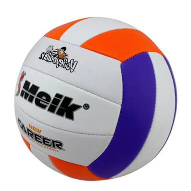 Tamanho oficial tamanho de peso 5 espuma pvc costurado colorido personalizado barato preço praia voleibol bola