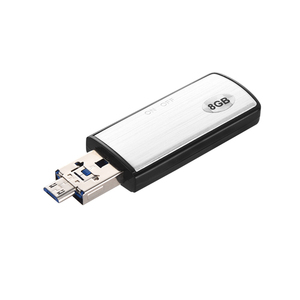 Registratore vocale Mini registratore vocale OTG con chiavetta USB da 8GB/capacità di registrazione di 90 ore dittafono Audio piccolo - Product Image 1