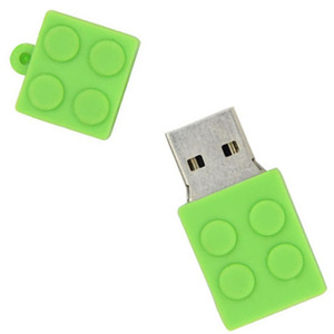迷你标志u盘3.0/聚氯乙烯定制玩具砖设计u盘64gb/迷你聚氯乙烯塑料块u盘 - Product Image 3