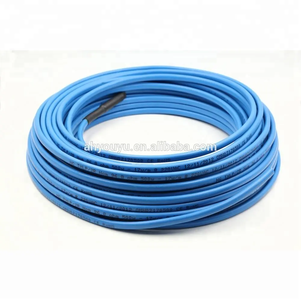 Precio barato, los más vendidos, sistemas de calefacción de entrada, Cable de calefacción de suelo, alambre de cobre aislado de chatarra a la venta, 230V, 2,5 m, 38mm