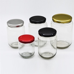 30ml-1000ml boş yuvarlak hermetik turşu gıda reçel cam kavanozlar kapaklı - Product Image 2