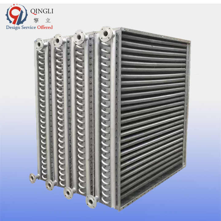 Industrial Stainless Steel Finned Tube Coil Steam Heat Exchanger for Food Processing