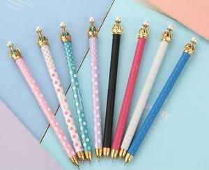 可爱的彩色皇冠塑料圆珠笔学生钢笔时尚女孩 - Product Image 4
