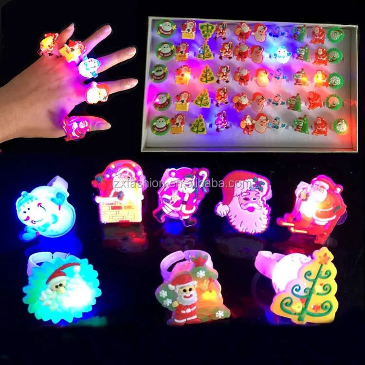 2017 neue silikon günstige förderung kinder kinder LED Weihnachten ringe