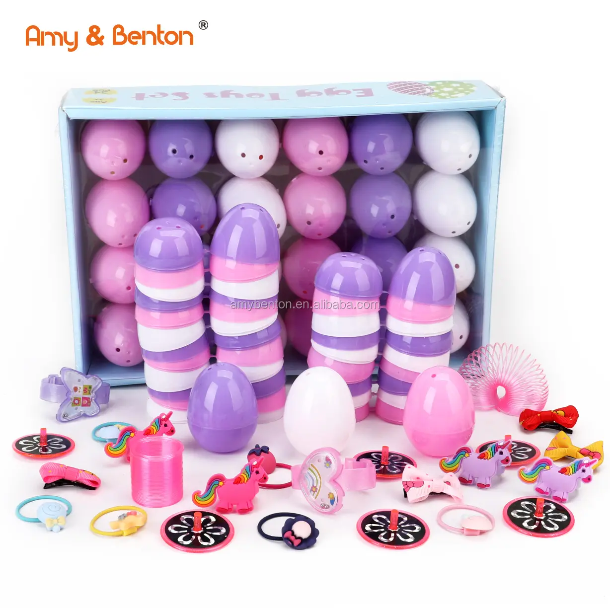 Cápsula de ovo para meninas, brinquedos de festa de aniversário com 24 peças