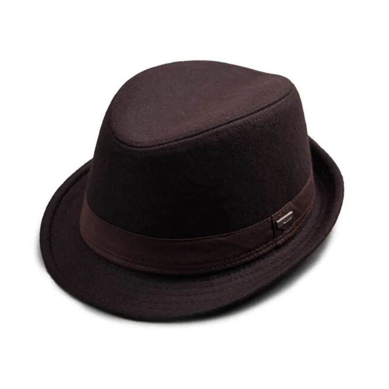 Hot vender promocional plain hat fedora Trilby Gangster Jazz Chapéu barato por atacado
