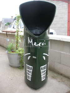 高品质光面凝胶涂层玻璃纤维垃圾桶 <span class=keywords><strong>frp</strong></span> 工厂