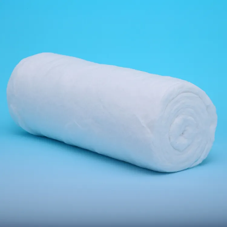 Rollo de algodón 100%, rollo de lana médica absorbente