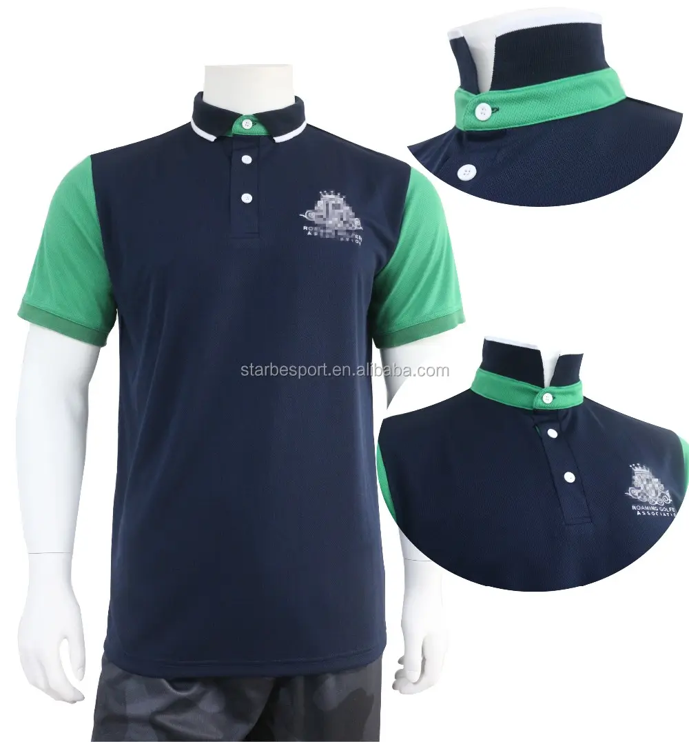Kaus Polo lengan pendek kustom terbaru untuk pria kaus Jersey polos kasual poliester layanan OEM 150 Solid cetak Digital