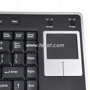 Mini teclado inalámbrico K8C con panel táctil K8C compatible con receptor de interfaz USB. - Product Image 2