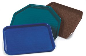 防滑长方形耐用聚丙烯食品托盘为食堂 - Product Image 2