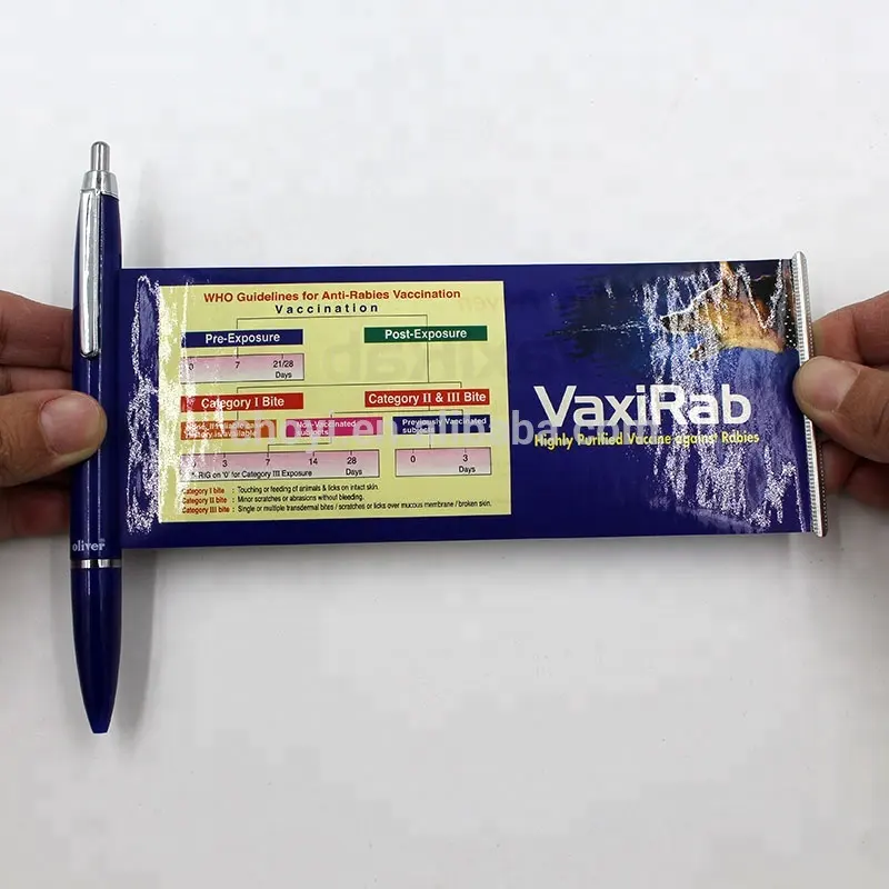 Publicité personnalisée Promotion bannière stylo avec rouleau de papier bannière stylo