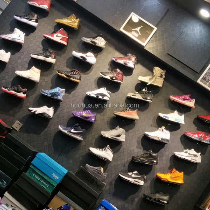 Huohua Wholesale Metal Material Beautiful Wall Mounted Plastic Shoe Holder