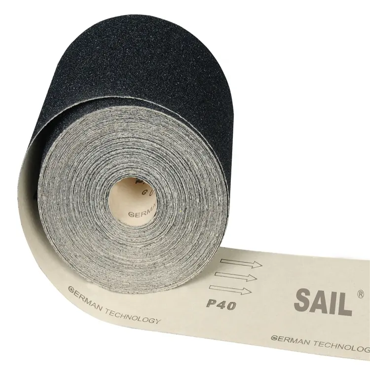 Carburo de silicio abrasivo rollo de papel de uso de mano Alemania-wt papel de lija para verclo o discos de pulir madera C-E