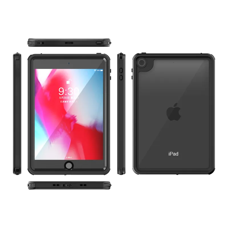 Haute Qualité TPU + PC IP68 Étanche étui à Tablette pour ipad mini 5; anti-Goutte étui pour ipad mini 4 5