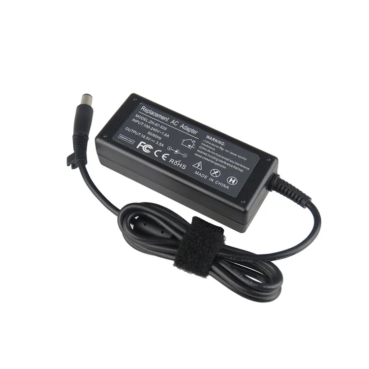 Para HP adaptador de alimentación de tres 65w 18,5 V 3.5A 7,4*5,0mm portátil cargador de energía adaptador Pin portátil AC adaptador