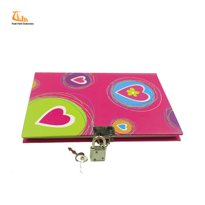Cooig Best Sellers Cute Hardcover Kids <strong>Notebook</strong> and Diary <strong>With</strong> <strong>Lock</strong> - Product Image 1