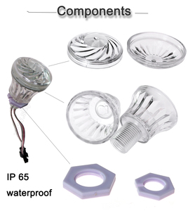 45 millimetri impermeabile 24vdc controllare individualmente indirizzabile digitale rgb ha condotto i moduli di pixel pixel programmabile ha portato palla ha condotto la luce punto - Product Image 6