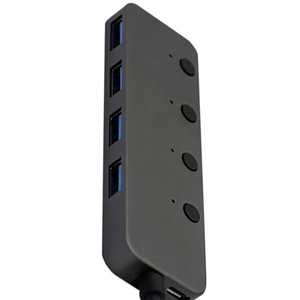 PEC-H080 <span class=keywords><strong>Usb</strong></span> 3.0 <span class=keywords><strong>Hub</strong></span> Met 4 Poorten Voor Gegevensoverdracht Met Schakelaar - Product Image 3