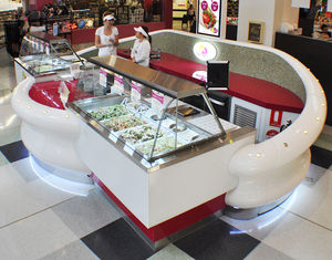 Iç sokak Fast Food suyu kahve mağaza standı tekerlekler tasarım fikirleri