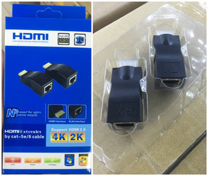 4K HDMI Extender transmisor y receptor HDMI 1,4 30M Extender a RJ45 CAT5E CAT6 Ethernet LAN Converter - Product Image 2
