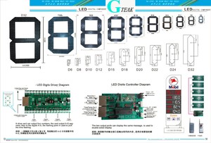 Kleine 6 Digit 6 Inch 8 inch locken 7 Segment Led Display für die led anzahl uhr