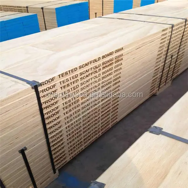 Chanta fábrica 17mm LVL andamios de madera/lvl madera para la construcción