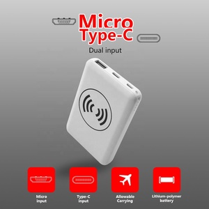 2024 sıcak araçlar! Aynı anda kablolu ve kablosuz şarj ile 5000mAh taşınabilir Mini kablosuz şarj edici güç bankası - Product Image 3
