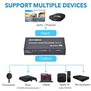Factory OEM 3D Ultra HD 5x1 for <strong>HDMI</strong> Switcher 4K*2K @60HZ 5-Port for <strong>HDMI</strong> <strong>Switch</strong> with 5 <strong>Inputs</strong> 1 <strong>Output</strong> Video Splitters