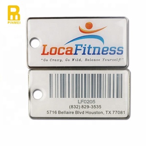 Özel Logo QR kodu barkod anahtar etiketleri anahtarlık kimlik numarası ile anahtarlık anahtarlık - Product Image 6