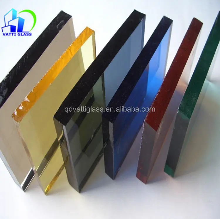 CE estándar de alta seguridad decoración del hogar 5mm/6mm Ventana de vidrio coloreado