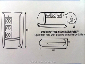 Rolling <strong>Code</strong> 433 mhz HILAND T5502 <strong>Remotes</strong> for Home Smart Security - Product Image 5