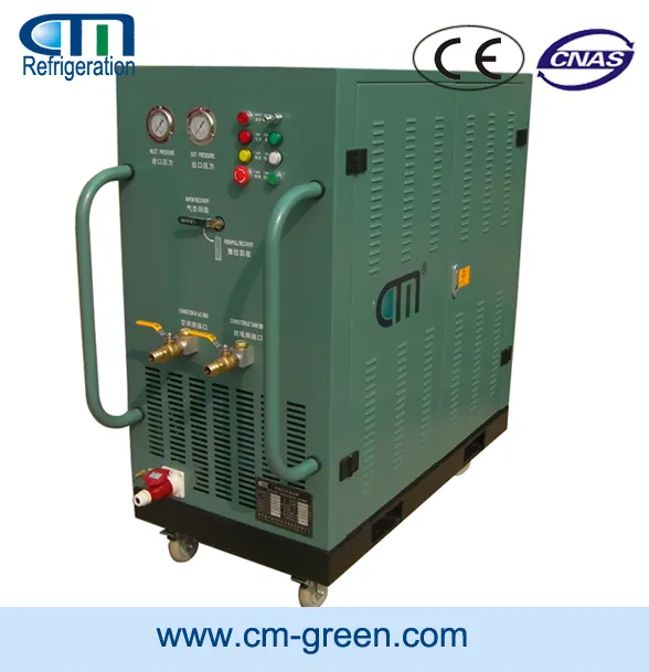 Máquina de reciclaje de recuperación de Gas refrigerante R134a para refrigerantes CFC/HCFC/HFC