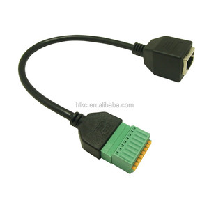 <strong>RJ45</strong> Female Plug to AV 8 Pin Screw Terminal Adapter Block Converter - Product Image 5