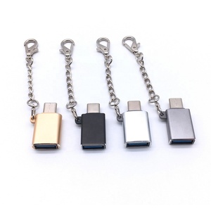 USB3.0 usb Type a USB-C usbc 数据同步转换器连接器 USB 3.0 female to b Type-C 3.1 男 otg 迷你适配器带钥匙扣 - Product Image 6