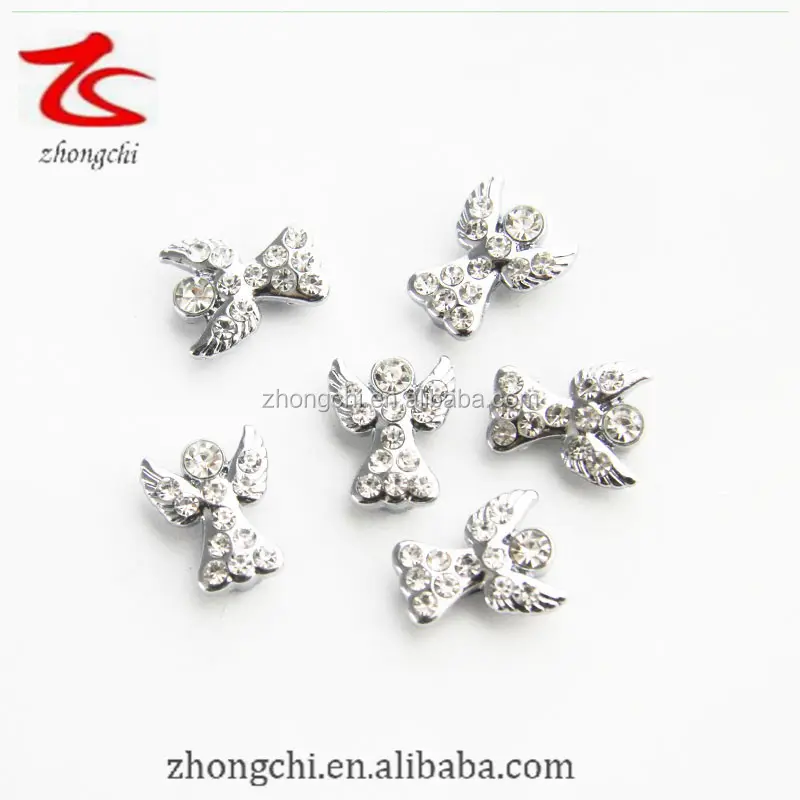 Gioielli fai da te 8mm slider charms angelo strass slider charms