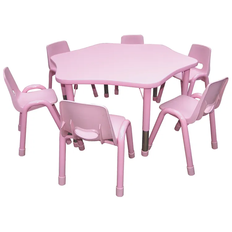 JQ Kindergarten-muebles para el aula escolar, mesa ignífuga de plástico ajustable para niños, estudio, a la venta