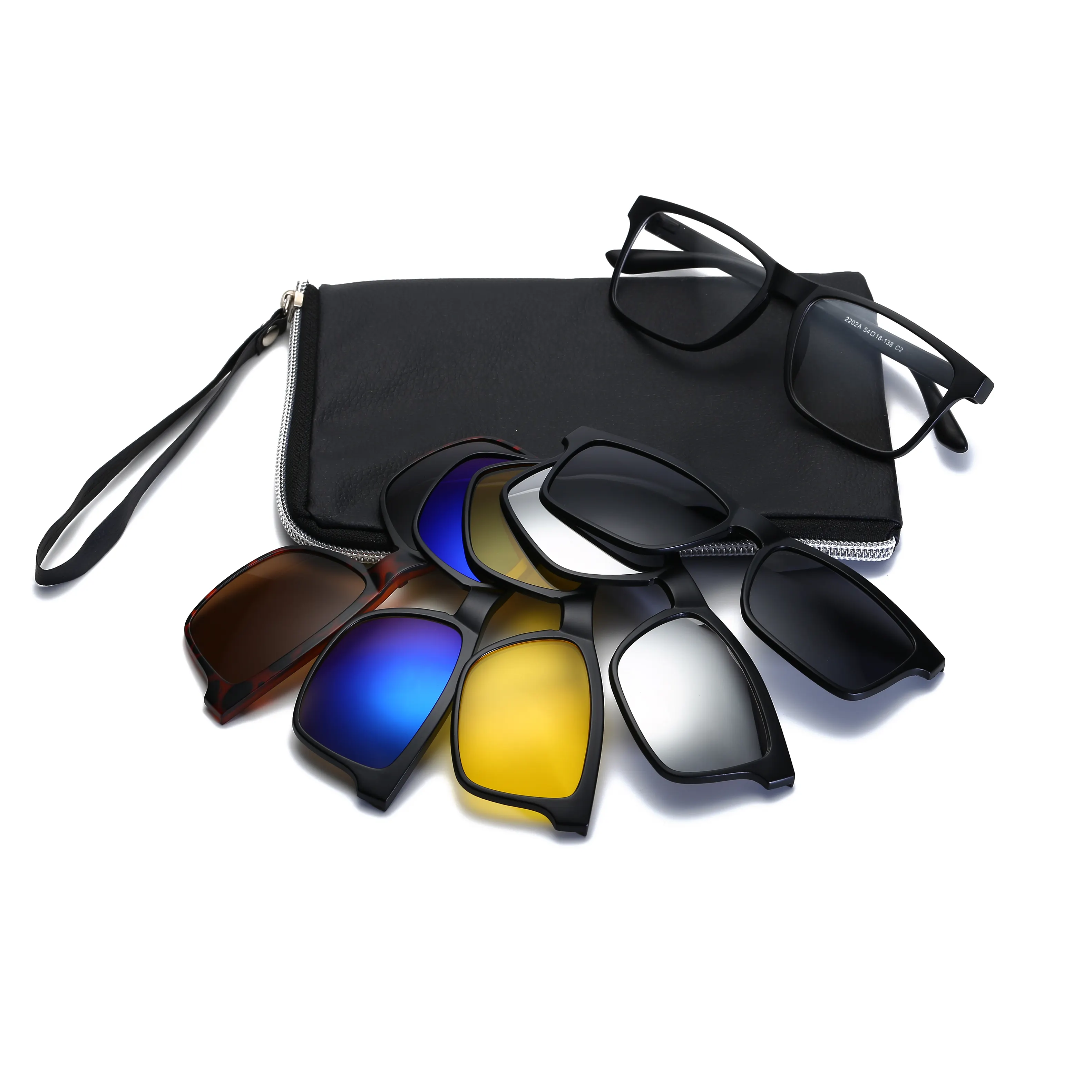 2021 Óculos com clipe em óculos magnéticos quadros clipe em óculos escuros