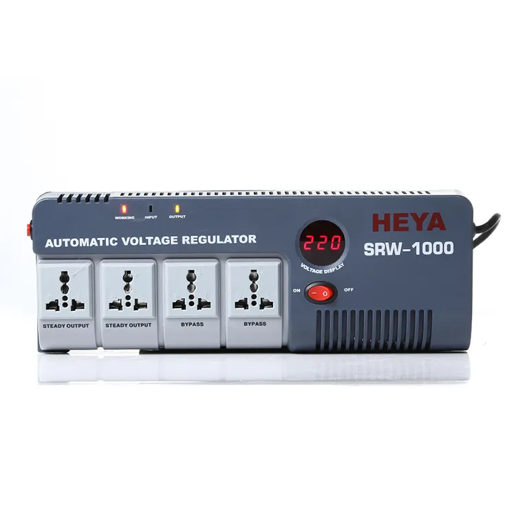 SRWบ้าน 1000VAประเภทซ็อกเก็ตแรงดันไฟฟ้าStabilizers