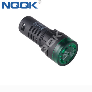 AD16-22SM IP65直径22mmフラッシュインジケーターライト、ブザー付き12V〜380V