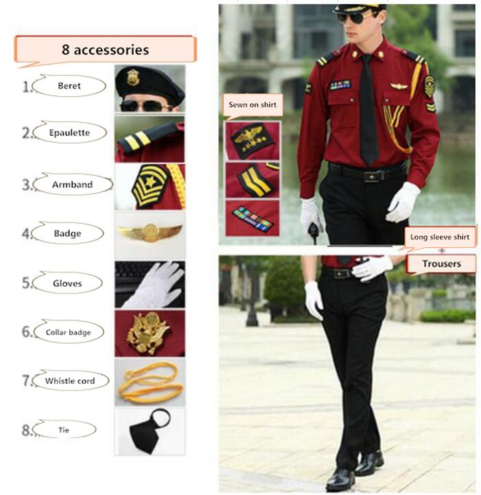 Tailleur chemise manches longues + Béret + Epaulette 2