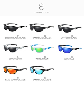 Dupolarized D166 spor shades güneş erkekler polarize Lens ile plaj voleybolu spor güneş gözlüğü