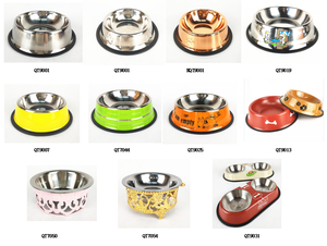 Redonda de Aço Inoxidável de Tamanho médio Pet Tigela de Comida Tigela Gato Cão - Product Image 5