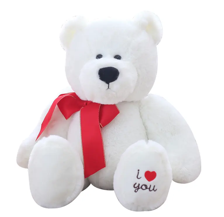 Urso de pelúcia branco gigante, design de urso, brinquedos de pelúcia