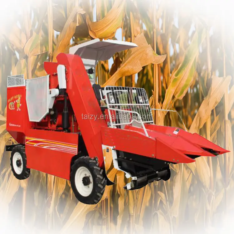 Tractor para caminar, cosechadora de maíz pequeña, máquina combinada a la venta