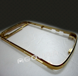 黑莓Q10的高品质24ct金嵌框外壳，黑莓Q10的金框 - Product Image 2